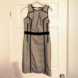 Banana Republic Black and Cream Dress
